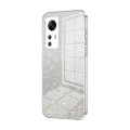 For Xiaomi 12S Gradient Glitter Powder Electroplated Phone Case(Transparent)