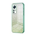 For Xiaomi 12S Gradient Glitter Powder Electroplated Phone Case(Green)