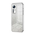 For Xiaomi 12S Gradient Glitter Powder Electroplated Phone Case(Silver)