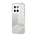For Xiaomi 14 Gradient Glitter Powder Electroplated Phone Case(Transparent)