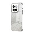 For Xiaomi 14 Gradient Glitter Powder Electroplated Phone Case(Silver)
