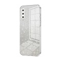 For Xiaomi Mi CC9e / Mi A3 Gradient Glitter Powder Electroplated Phone Case(Transparent)