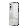 For Xiaomi Mi CC9e / Mi A3 Gradient Glitter Powder Electroplated Phone Case(Black)