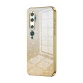 For Xiaomi Mi CC9 Pro / Mi Note 10 Gradient Glitter Powder Electroplated Phone Case(Gold)