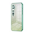 For Xiaomi Mi CC9 Pro / Mi Note 10 Gradient Glitter Powder Electroplated Phone Case(Green)