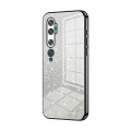 For Xiaomi Mi CC9 Pro / Mi Note 10 Gradient Glitter Powder Electroplated Phone Case(Black)