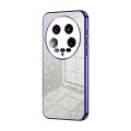 For Xiaomi 14 Ultra Gradient Glitter Powder Electroplated Phone Case(Purple)