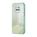 For Xiaomi Redmi 10X 5G Gradient Glitter Powder Electroplated Phone Case(Green)