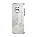 For Xiaomi Redmi 10X 5G Gradient Glitter Powder Electroplated Phone Case(Silver)