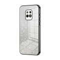 For Xiaomi Redmi 10X 5G Gradient Glitter Powder Electroplated Phone Case(Black)