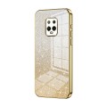 For Xiaomi Redmi 10X Pro 5G Gradient Glitter Powder Electroplated Phone Case(Gold)