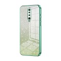 For Xiaomi Redmi K30 / K30 5G Gradient Glitter Powder Electroplated Phone Case(Green)