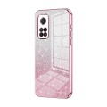 For Xiaomi Redmi K30S / Mi 10T Pro 5G Gradient Glitter Powder Electroplated Phone Case(Pink)