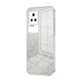 For Xiaomi Redmi K50 / K50 Pro Gradient Glitter Powder Electroplated Phone Case(Transparent)