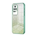 For Xiaomi Redmi K50 / K50 Pro Gradient Glitter Powder Electroplated Phone Case(Green)