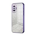 For Xiaomi Redmi K50 Gaming / Poco F4 GT Gradient Glitter Powder Electroplated Phone Case(Purple)