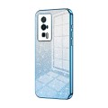 For Xiaomi Redmi K60 / K60 Pro Gradient Glitter Powder Electroplated Phone Case(Blue)