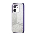 For Xiaomi Redmi K60 Ultra / Xiaomi 13T Gradient Glitter Powder Electroplated Phone Case(Purple)