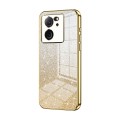 For Xiaomi Redmi K60 Ultra / Xiaomi 13T Gradient Glitter Powder Electroplated Phone Case(Gold)