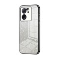 For Xiaomi Redmi K60 Ultra / Xiaomi 13T Gradient Glitter Powder Electroplated Phone Case(Black)