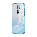 For Xiaomi Redmi Note 8 Pro Gradient Glitter Powder Electroplated Phone Case(Blue)