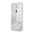 For Xiaomi Redmi Note 8 Pro Gradient Glitter Powder Electroplated Phone Case(Transparent)