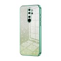 For Xiaomi Redmi Note 8 Pro Gradient Glitter Powder Electroplated Phone Case(Green)