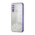 For Xiaomi Redmi Note 8T Gradient Glitter Powder Electroplated Phone Case(Purple)