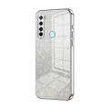 For Xiaomi Redmi Note 8T Gradient Glitter Powder Electroplated Phone Case(Silver)