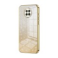 For Xiaomi Redmi Note 9 5G / Note 9T Gradient Glitter Powder Electroplated Phone Case(Gold)