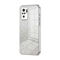 For Xiaomi Redmi Note 10/Note 10S Gradient Glitter Powder Electroplated Phone Case(Silver)