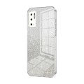 For Xiaomi Redmi Note 10 5G / Note 10T 5G Gradient Glitter Powder Electroplated Phone Case(Transpare