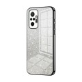 For Xiaomi Redmi Note 10 Pro/10 Pro Max Gradient Glitter Powder Electroplated Phone Case(Black)