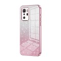 For Xiaomi Redmi Note 10 Pro 5G/Poco X3 GT Gradient Glitter Powder Electroplated Phone Case(Pink)