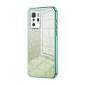 For Xiaomi Redmi Note 10 Pro 5G/Poco X3 GT Gradient Glitter Powder Electroplated Phone Case(Green)