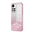 For Xiaomi Redmi Note 11 Pro+ 5G Gradient Glitter Powder Electroplated Phone Case(Pink)