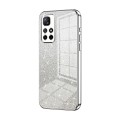 For Xiaomi Redmi Note 11T 5G/Note 11S 5G Gradient Glitter Powder Electroplated Phone Case(Silver)