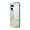 For Xiaomi Redmi Note 11E / Redmi 10 5G Gradient Glitter Powder Electroplated Phone Case(Green)