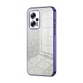 For Xiaomi Redmi Note 11T Pro/Poco X4 GT Gradient Glitter Powder Electroplated Phone Case(Purple)