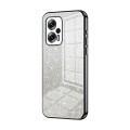 For Xiaomi Redmi Note 11T Pro/Poco X4 GT Gradient Glitter Powder Electroplated Phone Case(Black)