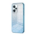 For Xiaomi Redmi Note 12 Pro 5G Gradient Glitter Powder Electroplated Phone Case(Blue)