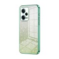For Xiaomi Redmi Note 12 Pro 5G Gradient Glitter Powder Electroplated Phone Case(Green)