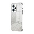 For Xiaomi Redmi Note 12 Pro 5G Gradient Glitter Powder Electroplated Phone Case(Silver)