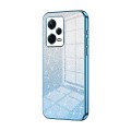 For Xiaomi Redmi Note 12 Pro+  Gradient Glitter Powder Electroplated Phone Case(Blue)