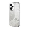 For Xiaomi Redmi Note 12 Turbo/Poco F5 Gradient Glitter Powder Electroplated Phone Case(Silver)