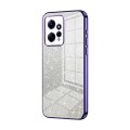 For Xiaomi Redmi Note 12 4G Gradient Glitter Powder Electroplated Phone Case(Purple)
