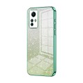 For Xiaomi Redmi Note 12S Gradient Glitter Powder Electroplated Phone Case(Green)