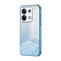 For Xiaomi Redmi Note 13 5G Gradient Glitter Powder Electroplated Phone Case(Blue)