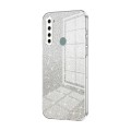 For Xiaomi Redmi Note 8 / Note 8 2021 Gradient Glitter Powder Electroplated Phone Case(Transparent)
