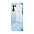 For Xiaomi Redmi K40 / K40 Pro / K40 Pro+ Gradient Glitter Powder Electroplated Phone Case(Blue)